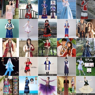 出租各个少数民族服合唱舞蹈演出服族彝族朝鲜族壮族苗族维吾尔族