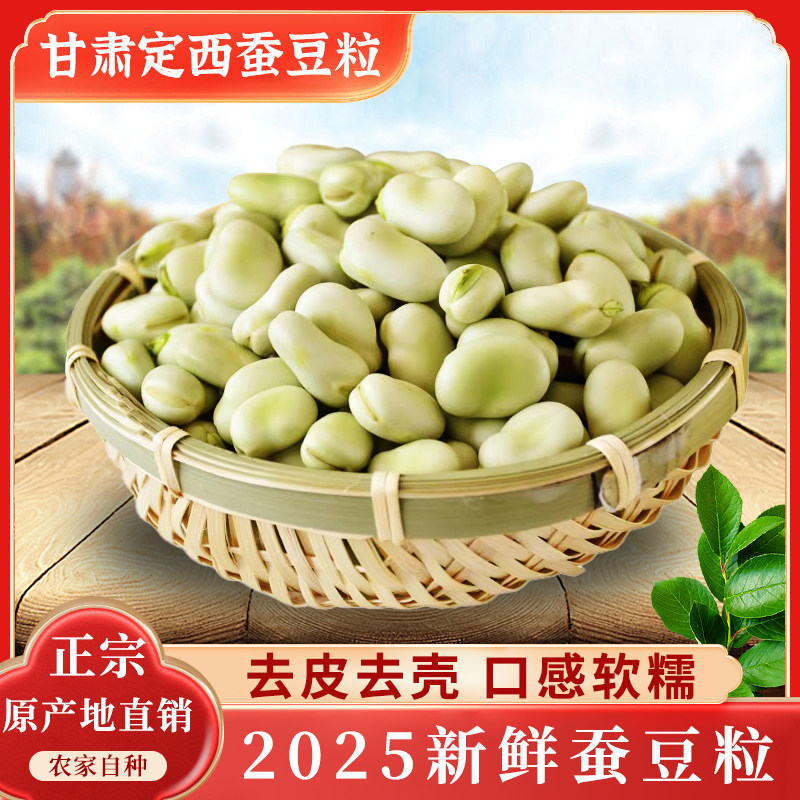 新鲜蚕豆去壳带皮蚕豆粒食品农家生蚕豆米蔬菜嫩青大兰花豆仁包邮