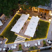 罗马伞庭院伞户外遮阳伞别墅小院遮雨棚商用太阳伞咖啡店外摆灯伞