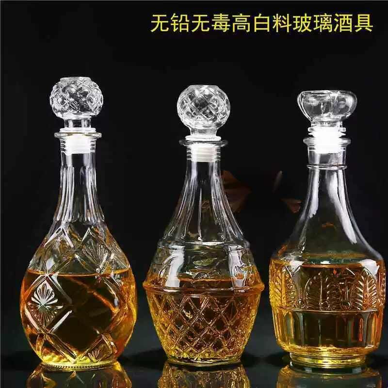 红酒瓶1500毫升3斤装红酒葡萄酒自酿酒瓶玻璃空瓶子送木塞胶冒