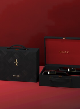 【品牌礼盒】唯意一号X红葡萄酒UONE意大利红酒葡萄酒手工双支盒