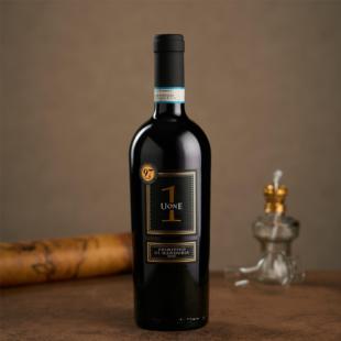 LM97分·唯意一号乐章红葡萄酒UONE普里米蒂沃意大利礼盒装750ml