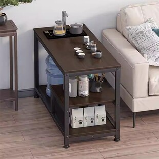 家用小茶桌茶台桌子沙发边几侧边柜茶水柜现代简约简易移动小茶几