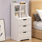 Bedside cabinet rack simple modern bedroom multifunctional small storage locker simple wooden bedside cabinet