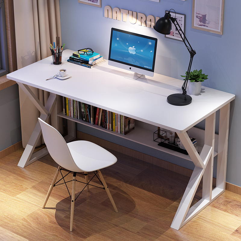 电脑桌简约台式办公桌家用学生简易书桌女孩卧室写字台学习小桌子