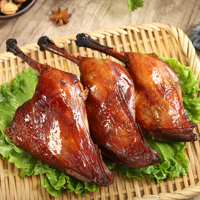 鸭腿整箱批发卤味熟食战斧烤鸭腿开袋即食大鸭腿下酒菜鸭肉零食