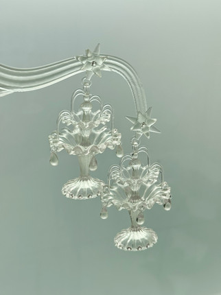 Extro Code｜喷泉耳钉S925银