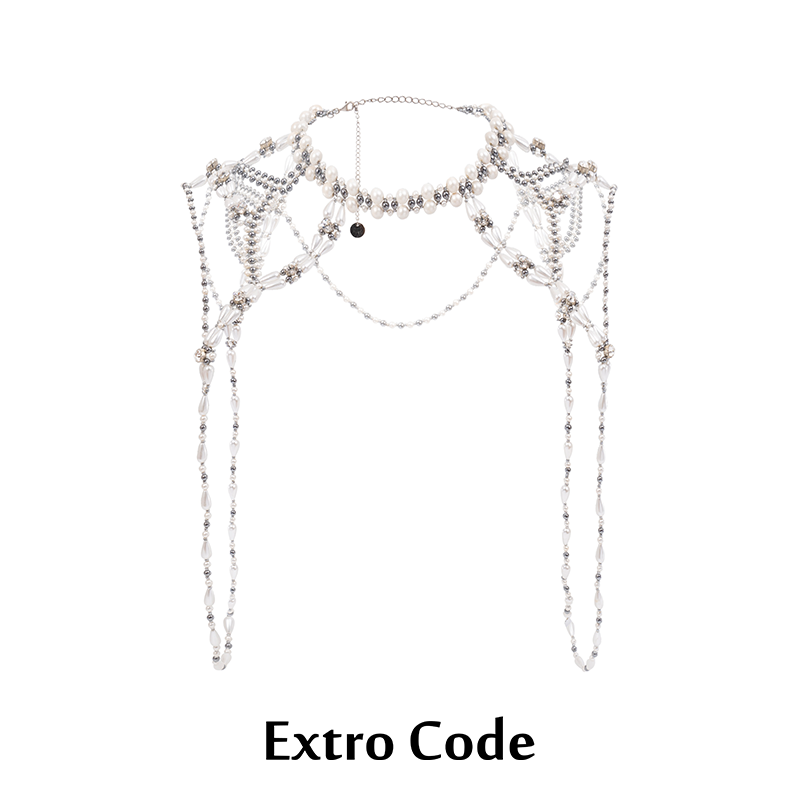Extro Code｜加冕系列 珍珠铠甲肩链 夸张设计感高级重工FROWTH
