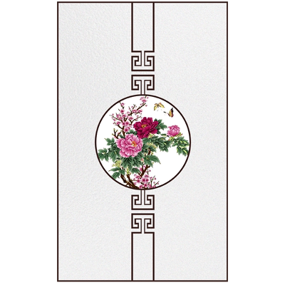 中国风浴室防窥遮光窗玻璃贴纸