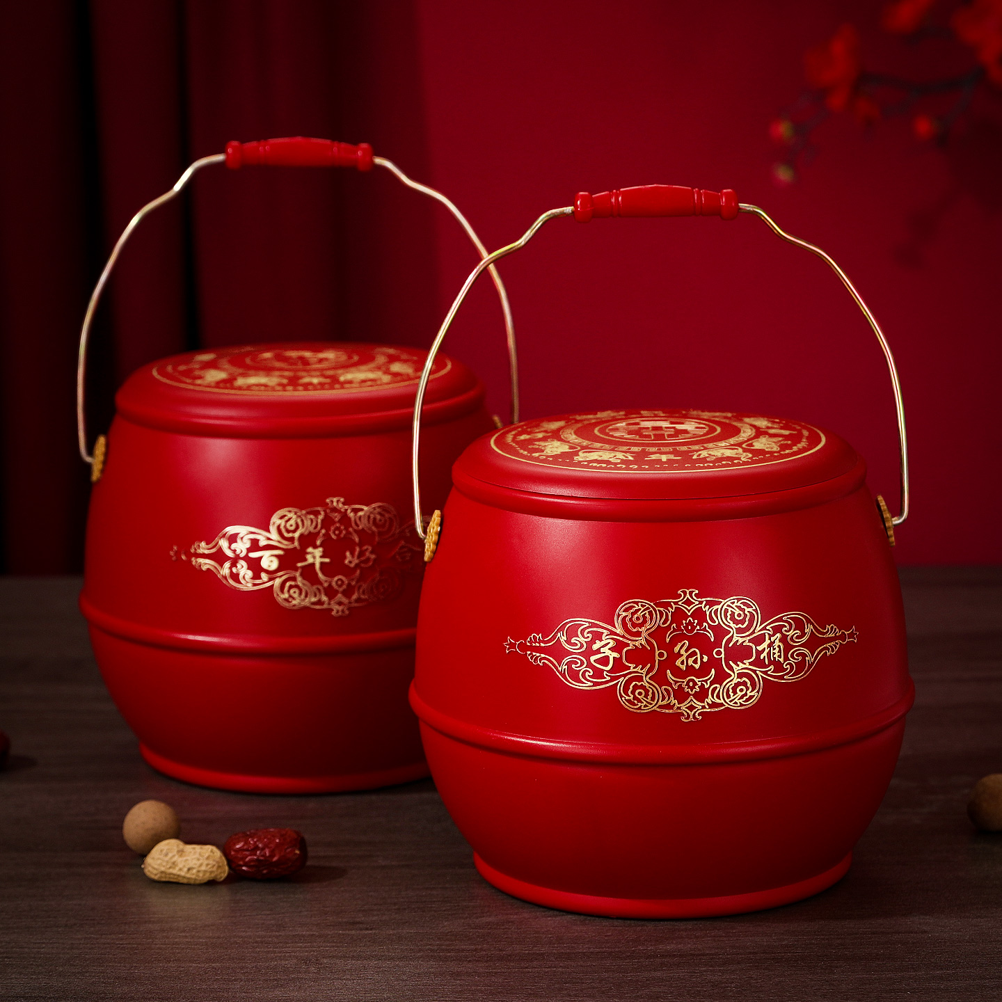 女方陪嫁子孙桶结婚喜桶小马桶