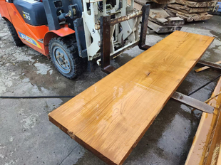 缅甸柚木瓦城料平板大板桌电视柜吧台茶桌茶几长280宽65厚6.5cm