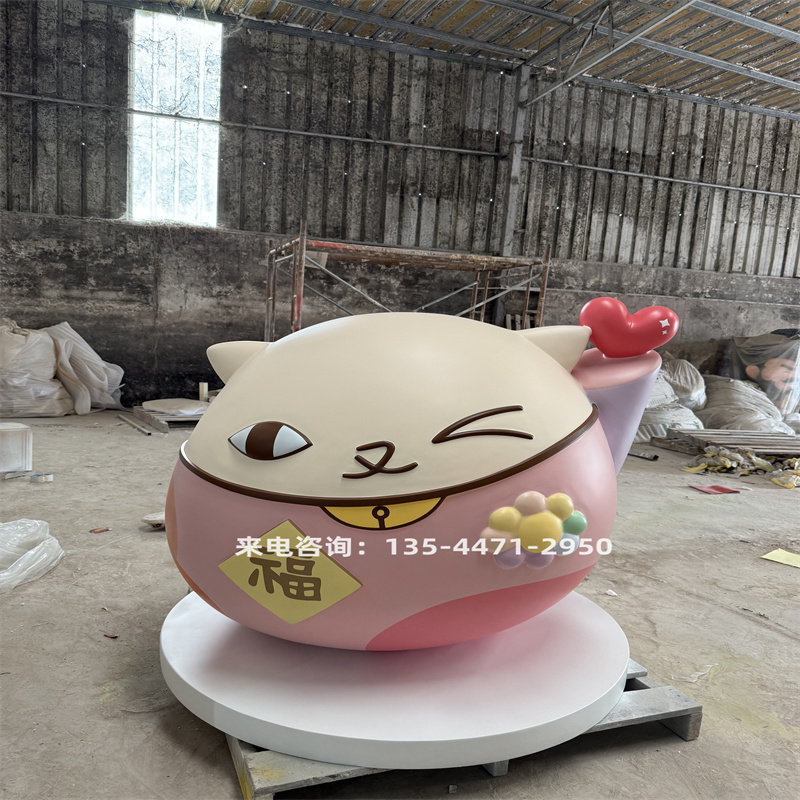 玻璃钢卡通雕塑仿真动物模型