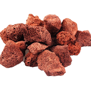 鱼缸过滤材料火山石滤材水族滤材罗汉鱼专用过滤器颗粒红原石底砂