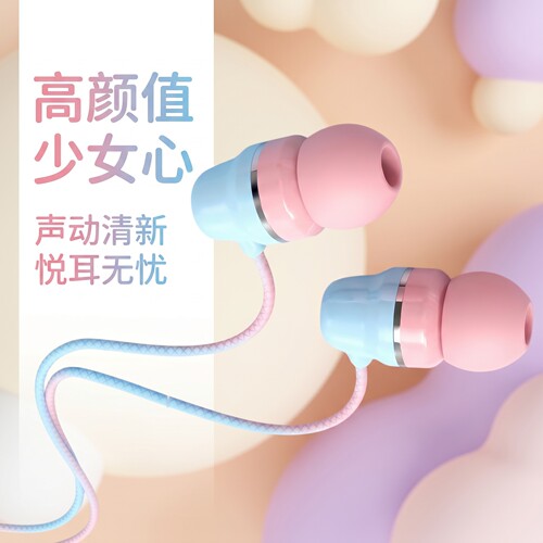 耳机有线入耳式高音质typec接口适用于华为vivo小米OPPO降噪圆孔
