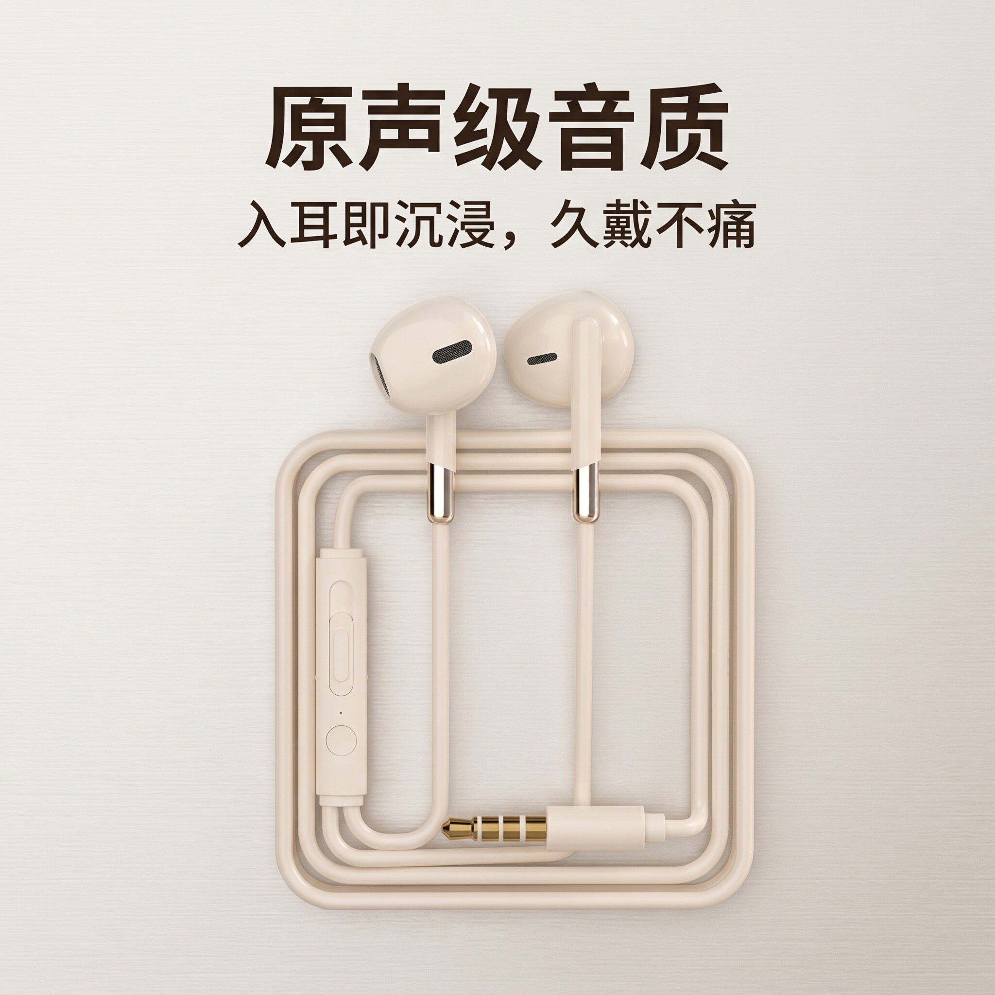 耳机typec接口入耳式高品质线控圆孔耳机适用于华为OPPO小米通用