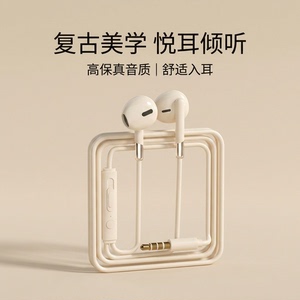 有线耳机typec接口入耳式带麦适用于华为vivo小米OPPO通用游戏