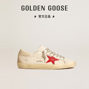 Golden Goose男鞋Super-Star红色星星低帮休闲鞋GGDB