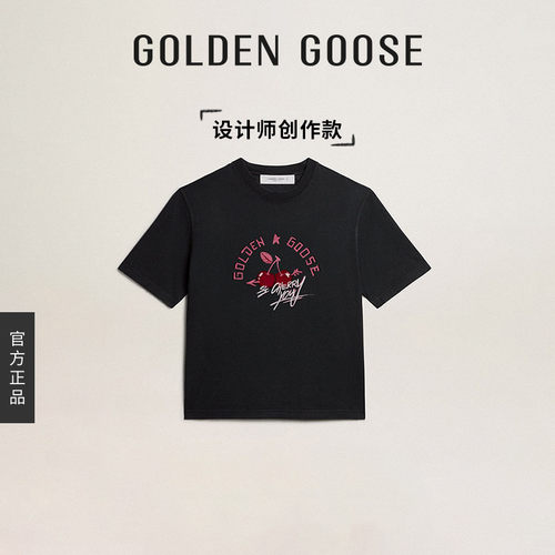 GoldenGoose字母圆领T恤
