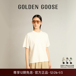 亚洲限定版 新款 型 Goose女装 圆领T恤GGDB Golden