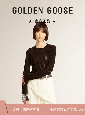 Golden Goose女款Journey黑色针织上衣25春季礼物GGDB