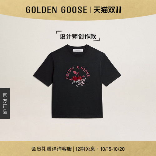 GoldenGoose字母圆领T恤