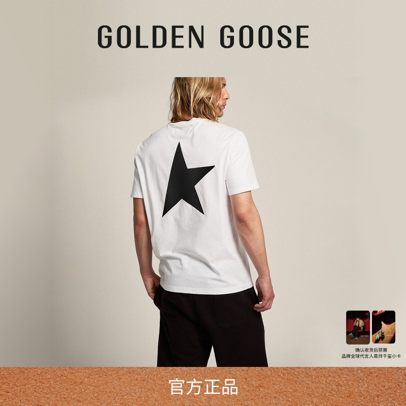 GoldenGoose男士印花短袖T恤