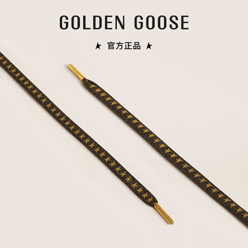 GoldenGoose金色星星深灰色鞋带
