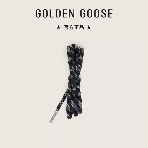 GoldenGoose饰灰色细节黑色鞋带
