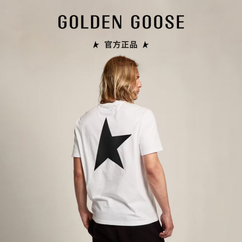 GoldenGoose男士印花短袖T恤