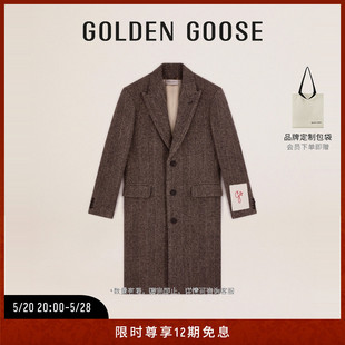 陈伟霆同款 中长款 秋冬新款 大衣外套 GoldenGoose男装