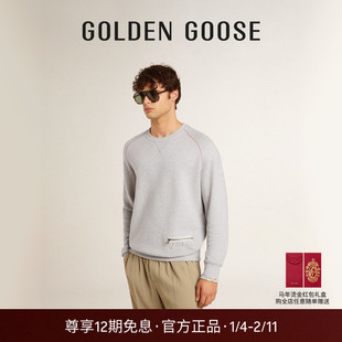 【明星同款】Golden Goose男款JOURNEY系列灰色卫衣GGDB