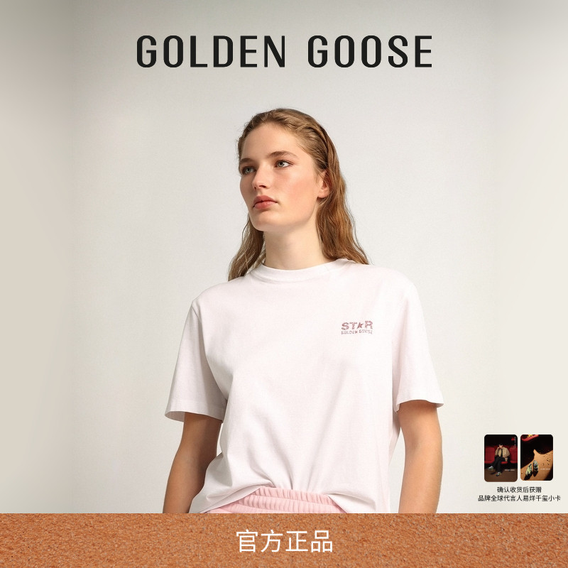 GoldenGoose印花棉质短袖T恤