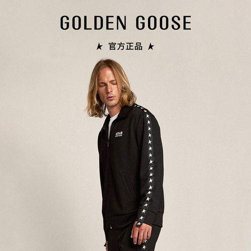 GoldenGoose男士字母印花外套
