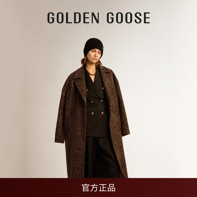 GoldenGoose单排扣廓形大衣