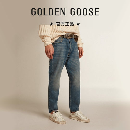 GoldenGoose男装修身牛仔长裤
