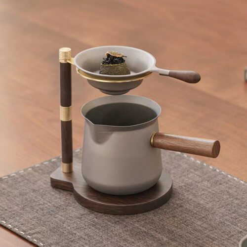 2025新款纯钛小青柑专用泡茶壶公道杯高档茶漏滤网一体冲泡分茶器