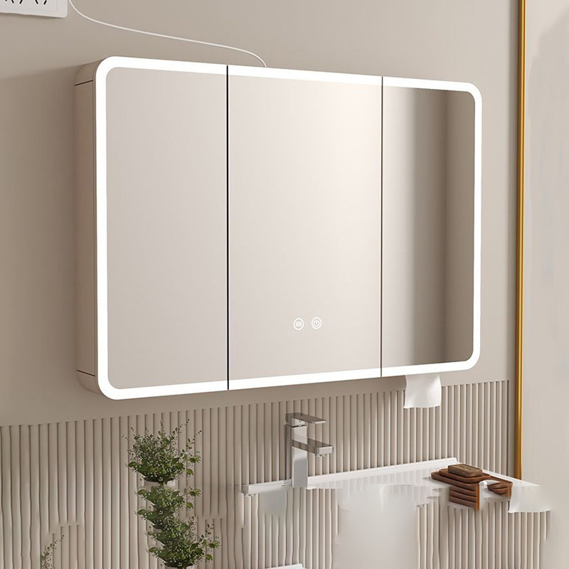 智能浴室镜柜单独挂墙式卫生间浴室镜置物架收纳储物柜洗手间镜子