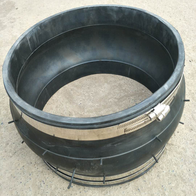 不锈钢304卡箍式橡胶软接头卡套式快速胶管接头柔性减震器dn100