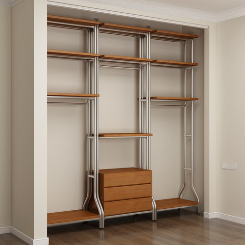 众卿金属衣柜全实木2025新款爆款