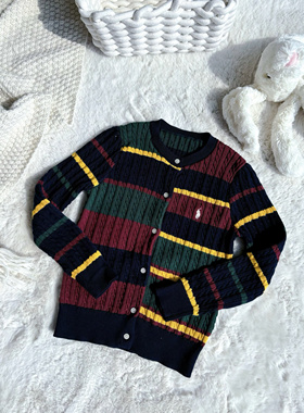 Millie Baby｜哈利波特秋冬男女童精梳纯棉绞花针织开衫
