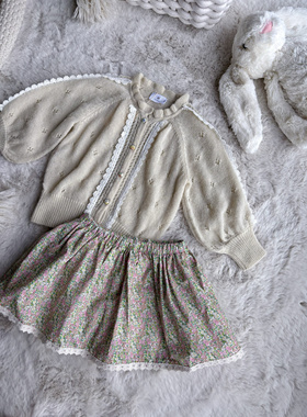 Millie Baby｜【小仙女本仙】25春秋羊驼毛泡泡长袖荷叶边针织衫