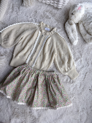 Millie Baby｜【小仙女本仙】25春秋羊驼毛泡泡长袖荷叶边针织衫