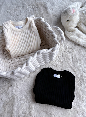 Millie baby｜【人手一件】软糯软糯的儿童宝宝羊毛打底坑条针织