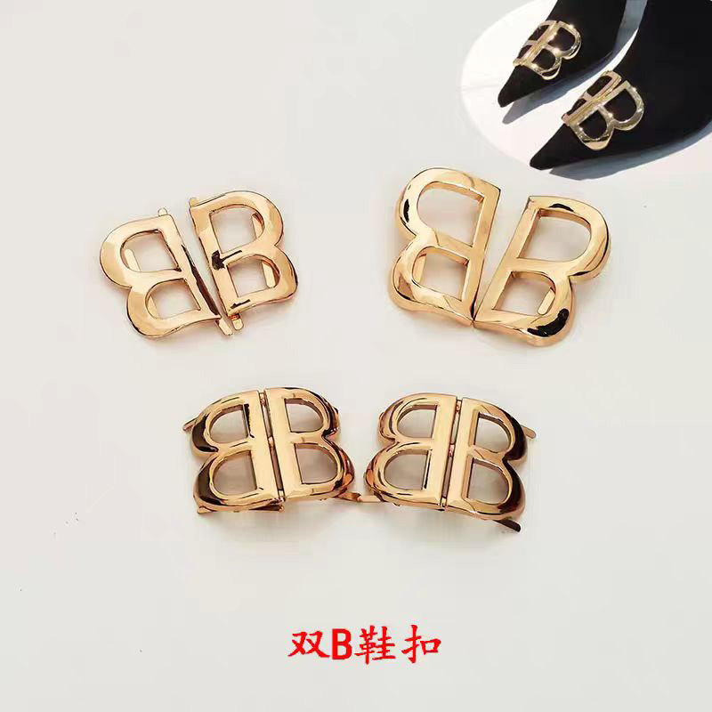 B字夹扣鞋面装饰扣字可拆鞋花