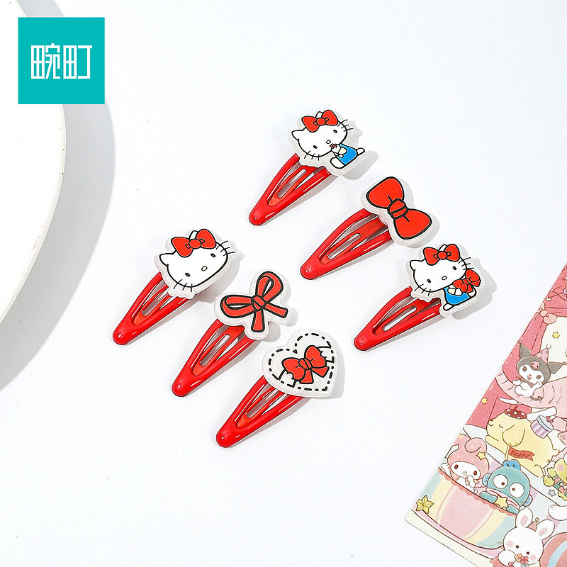 畹町hellokitty小号BB夹女生可爱发夹边夹侧边发卡图片