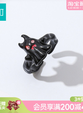 畹町黑色幽灵戒指