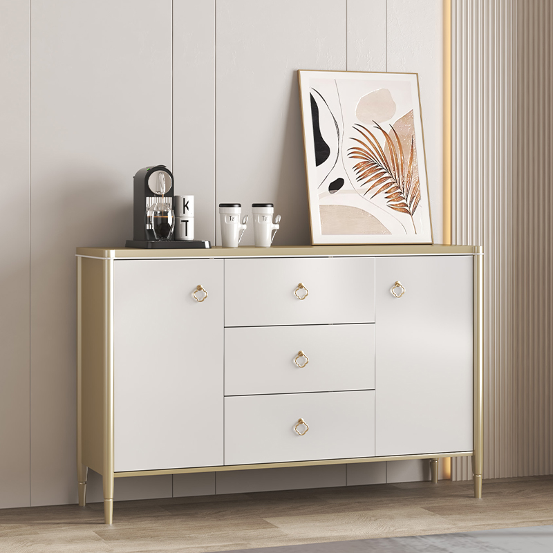 轻奢风香槟色餐边柜进门装饰柜