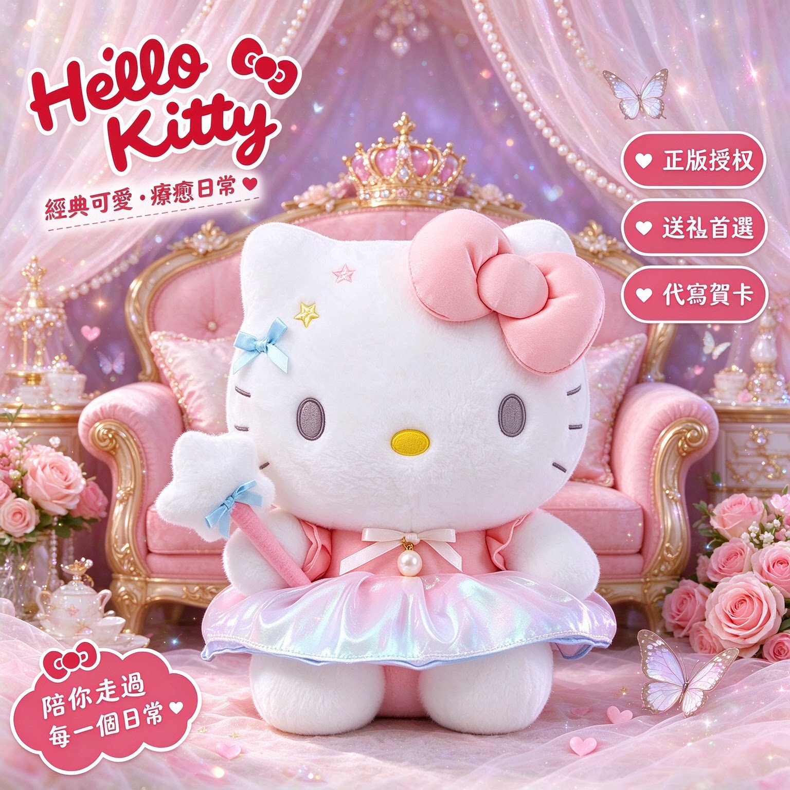 正版hellokitty玩偶凯蒂猫抱枕