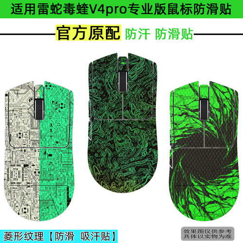 雷蛇毒蝰V4pro鼠标全包防滑贴