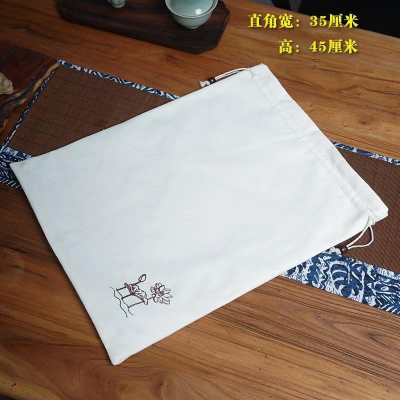 创意抽绳束口布袋化妆品收纳包手串佛珠饰品收纳袋锦囊夹棉文玩袋